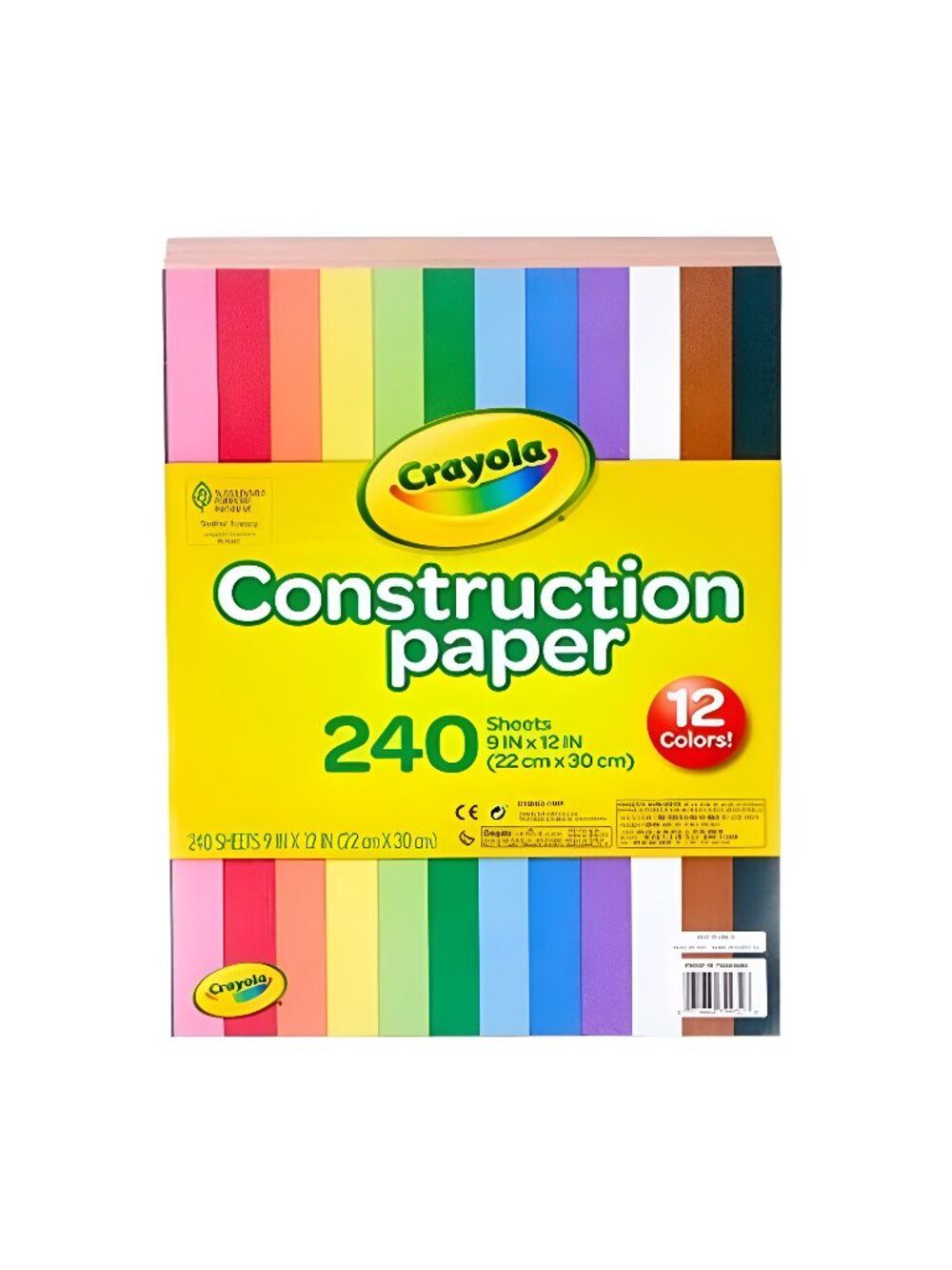 Crayola 240-Sheet Construction Paper 12-Color